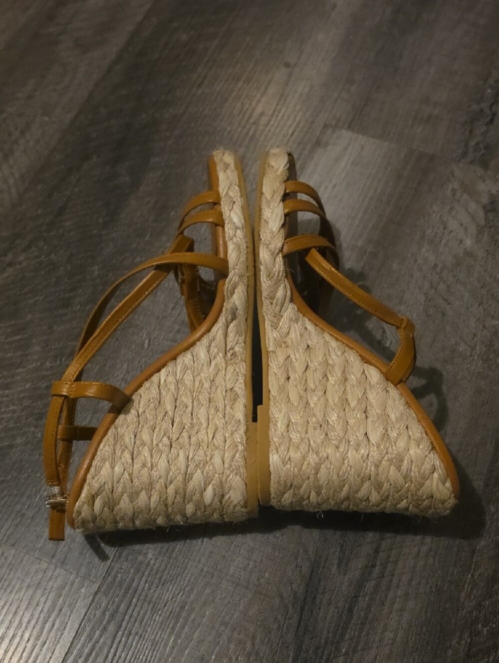 Stuart Weitzman Georgie Espadrille Wedge Sandals Size 6.5 - Picture 8 of 8